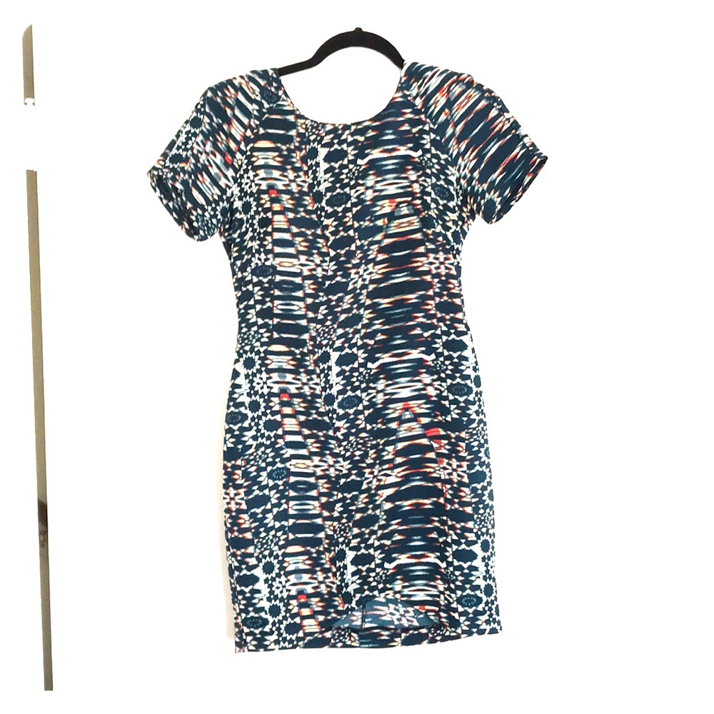 Lush abstract minidress